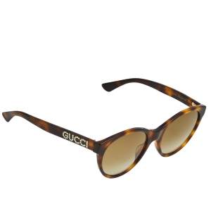 Pre Owned Gucci Brown/brown Gradient GG0419S Sunglasses