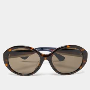 Pre Owned Gucci Havana Brown GG0279SA Oval Sunglasses