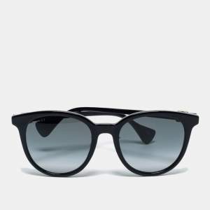 Gucci Black/ Smoke Gradient GG1073SK Oversized Sunglasses