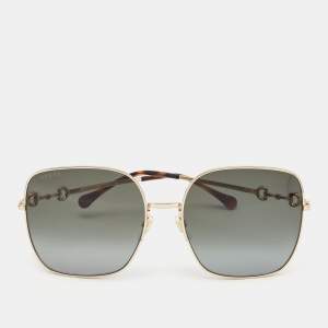 Gucci Brown/Gold GG0879S Oversized Sunglasses