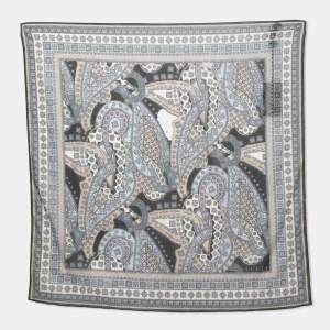 Gucci Multicolor Paisley Print Cotton Scarf