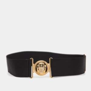 Gucci Black Elastic Band Hysteria Buckle Belt 80CM