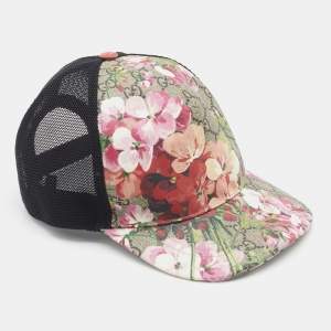 Gucci Beige Blooms Print GG Supreme Baseball Cap M