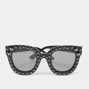 Gucci Black Star Embellished Cat Eye Sunglasses