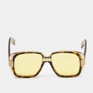 Gucci Yellow Tortoise GG0318S Square Sunglasses