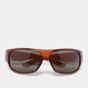 Gucci Brown/Grey GG1568/S Rectangle Wrap Sunglasses