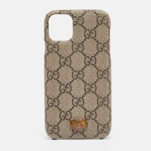 Gucci Beige GG Supreme Canvas Ophidia iPhone 11 Pro Max Case