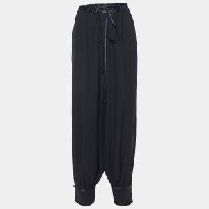 Gucci Black Silk Blend Loose Fit Trousers M