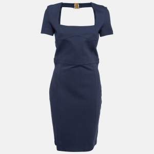 Gucci Navy Blue Jersey Short Dress XL