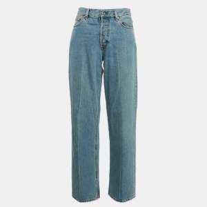 Gucci Blue Distressed Denim Low Rise Jeans L Waist 31"