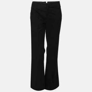 Gucci Black Cotton Blend Trousers M