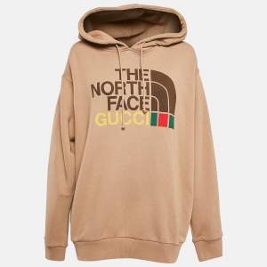 Gucci x The North Face Logo Print Cotton Knit HoodieM