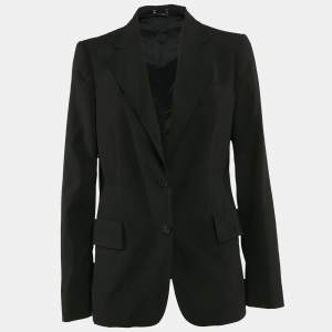 Gucci Black Wool Single Breasted Blazer M