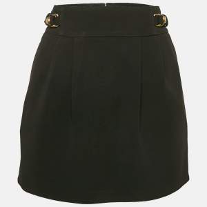 Gucci Black Crepe Mini Skirt S