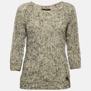 Gucci Grey Wool Blend Round Neck Sweater S
