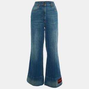 Gucci Navy Blue Denim Flared Leg Jeans M ( Waist 29")