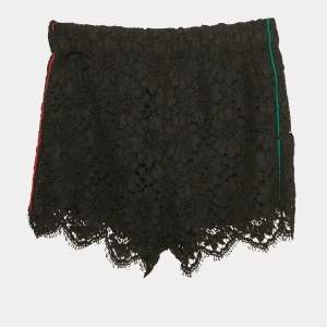 Gucci Black Lace Contrast Trimmed Short XS