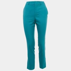 Gucci Wool Teal Blue Trousers S