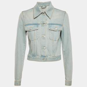 Gucci Blue Jaguar Embroidered Denim Jacket S