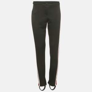 Gucci Black Jersey Web Tape Side Detail Pants XL