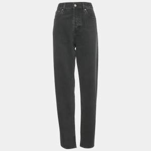 Pre Owned Gucci Dark Grey Denim 90's Straight Leg Jeans M Waist 32.5"