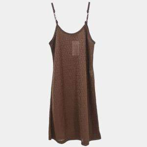 Pre Owned Gucci Camisole Dress Brown n.#38