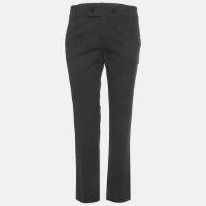 مملوكة مسبقًا بنطلون غوتشي كحلي قطني رسمي مقاس متوسط - ميديم