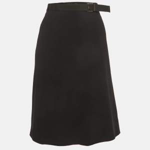 مملوكة مسبقًا Gucci Black Crepe Pencil Skirt S