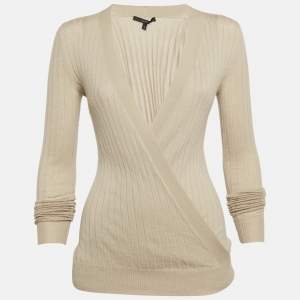 مملوكة مسبقًا Gucci Beige Knitted Knitwear S