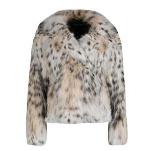 Gucci Beige Lynx Cat Fur Jacket S