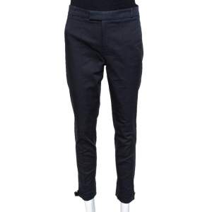 Gucci Black Cotton Tailored Trousers S