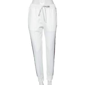 Gucci White Jersey Cherry Logo Appliqued Track Pants M