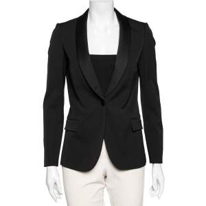 Gucci Black Wool Single Breasted Blazer S