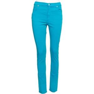 Gucci Blue Cotton Slim Fit Pants M