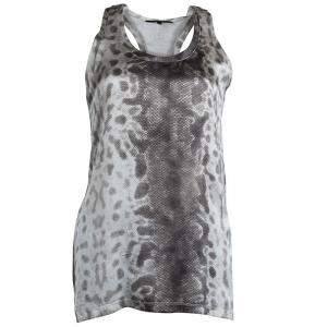 مملوكة مسبقًا Gucci Snakeskin Print Sleeveless  Racerback Tank Top S