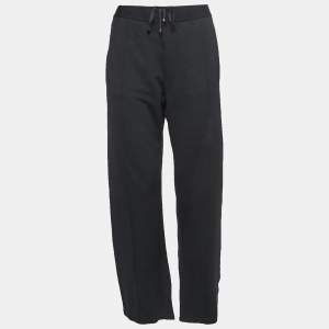 Gucci Black Knit Side Paneled Straight Fit Pants M