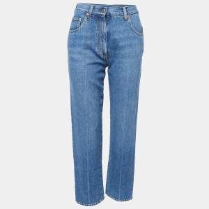 Pre Owned Gucci Blue Denim Horsebit 80s Fit Jeans S Waist 26"
