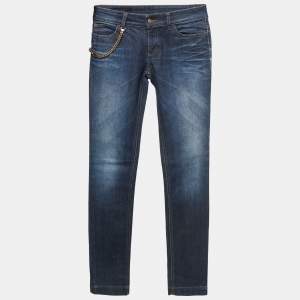Gucci Dark Blue Washed Denim Jeans S Waist 27"