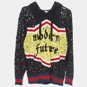 Gucci Black Lace Modern Future Hoodie S