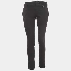 Gucci Black Cotton Blend Slim Fit Formal Trousers S