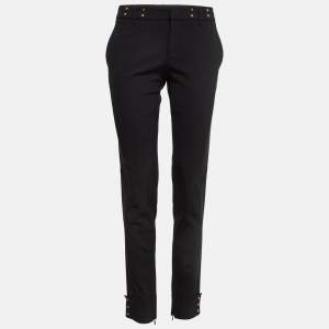 Gucci Black Studded Jersey Trousers M