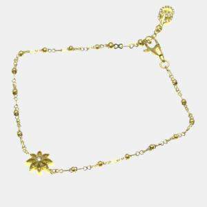 مملوكة مسبقًا Gucci Flora Diamond Yellow Gold 18K Diamond Charm Bracelet Gold