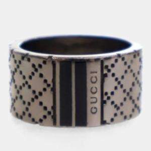 Pre Owned Gucci Silver Ring Sz 21
