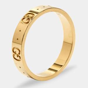خاتم غوتشي أيكون ذهب أصفر عيار 18 مقاس 59