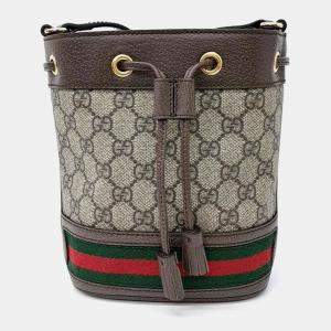 Pre Owned Gucci Ophidia mini bucket bag