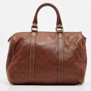 Gucci Brown Guccissima Leather Medium Joy Boston Bag