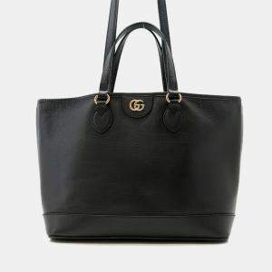 Gucci Black Leather Tote Bag Size Small