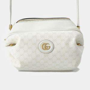 Gucci White Mini GG New Candy Crossbody Bag