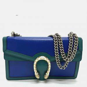 Gucci blue Green Bicolor Chain shoulder bag