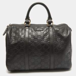 Gucci Dark Brown Guccissima Leather Medium Joy Boston Bag